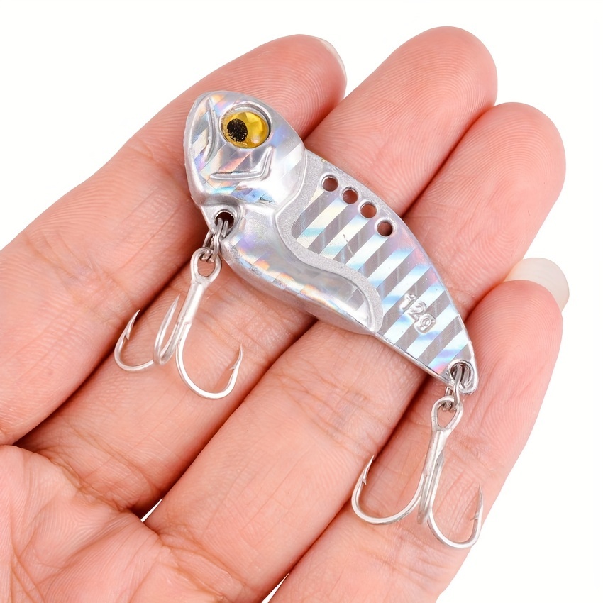  ReRom Metal VIB Leech Spinners Spoon Lures 7g 10g 15g 20g  Artificial Bait with Feather Hook Night Fishing Tackle for Bass Pike Perch  : Sports & Outdoors