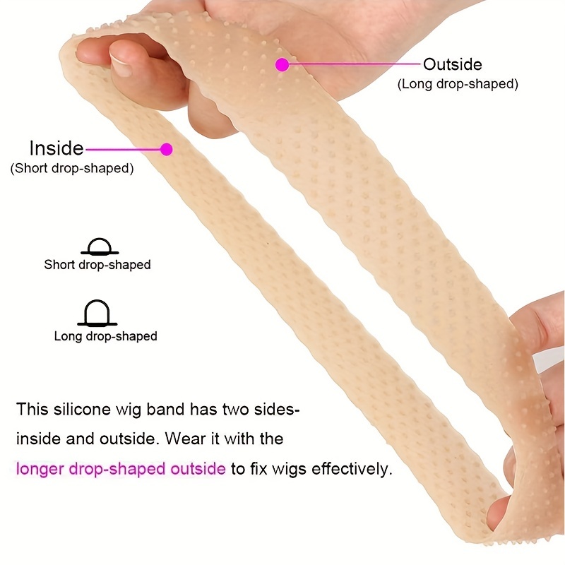Silicone Wig Band Non slip Wig Grip Band Adjustable Comfort - Temu