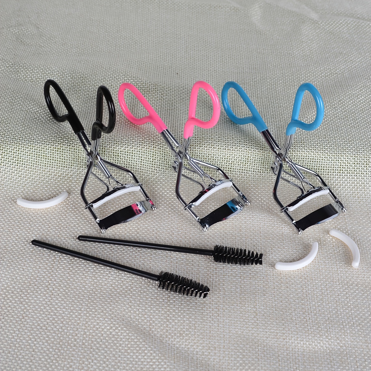 3pcs Eyelash Tools Set Applicator Brow Brush Curlers Glue Tweezers