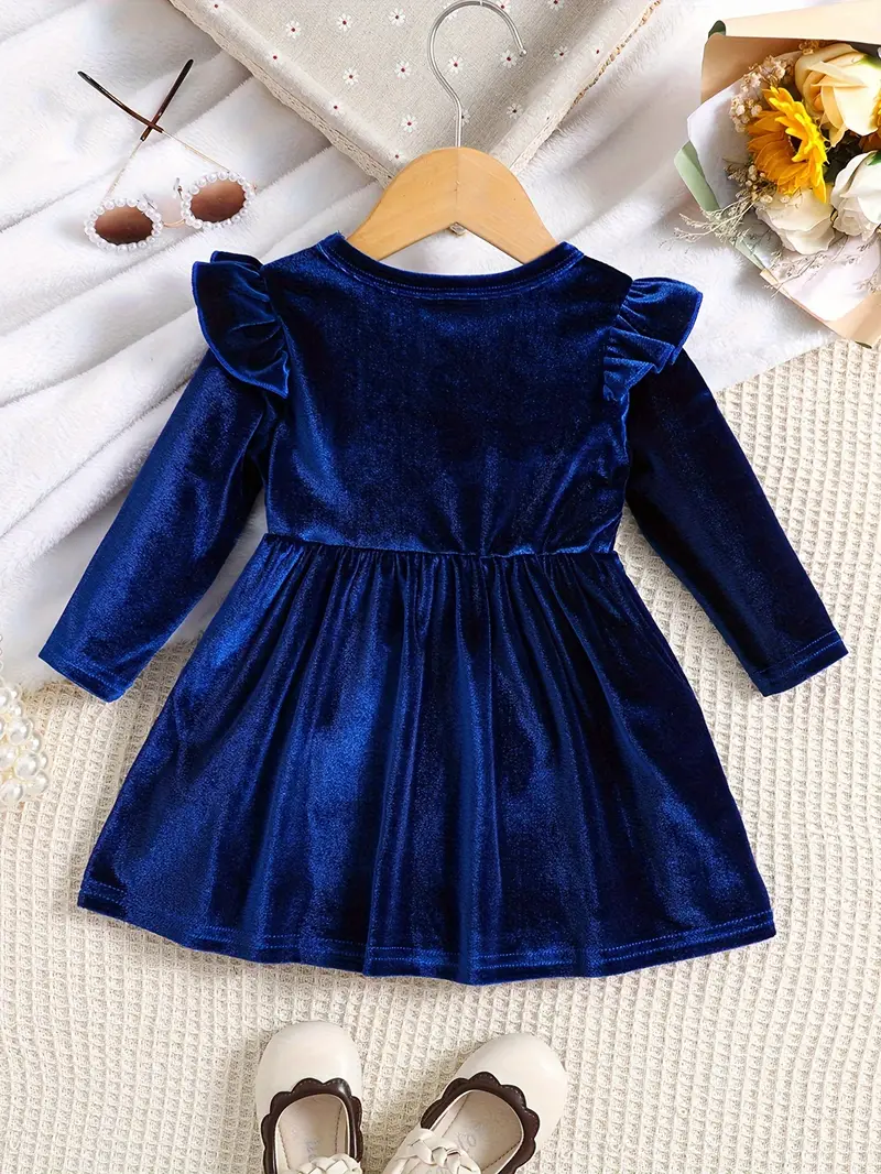 blue winter dress