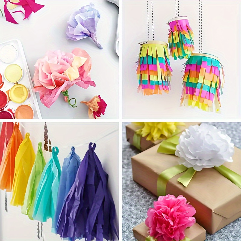 10 Hojas/bolsa Papel Seda Pastel Bodas Fiestas Ocasiones - Temu Chile