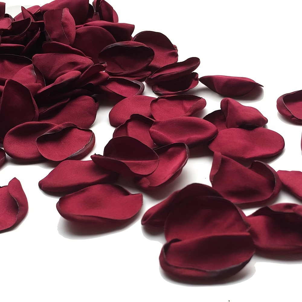  (Ready-to-use, Scented) 1,000 PCS Silk Rose Petals for Wedding  Flower Petals for Romantic Decorations Special Night for Him Set or Her,  for Proposal Anniversary Valentine's (Dark Red) : Home & Kitchen
