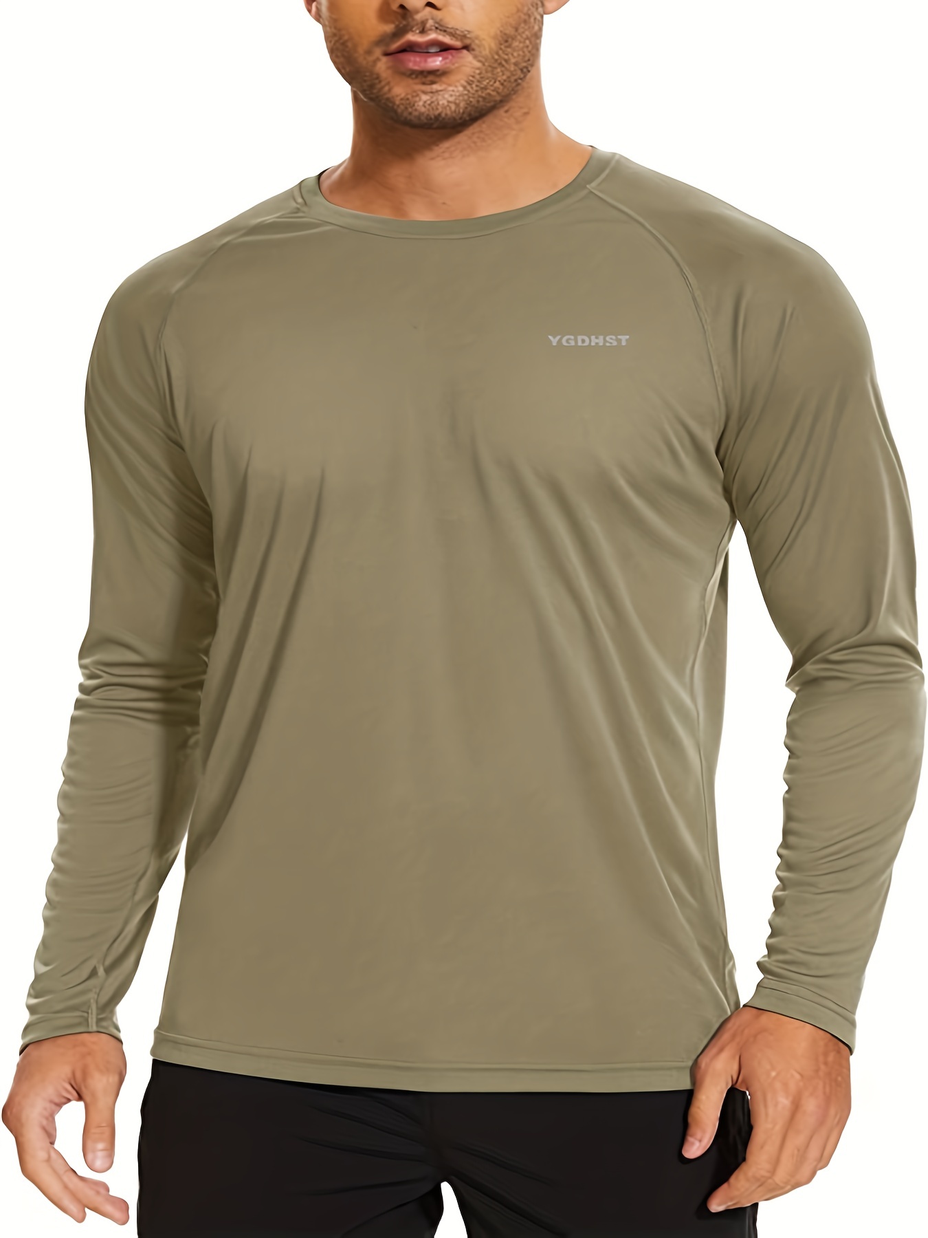 Men's Upf 50+ Sun Protection Shirt Quick Dry Long Sleeve - Temu