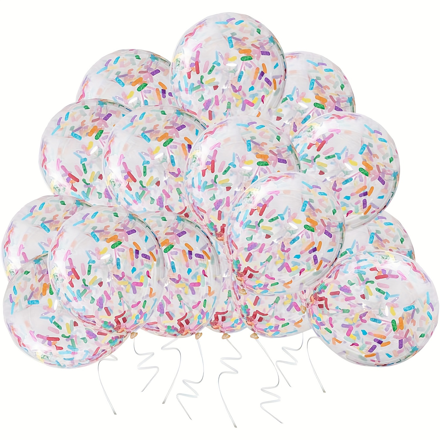 Ballons En Latex Avec Confettis Sur Le Thème En Métal De Couleur De 12  Pouces - 10 Ballons Dorés Et Argentés Pour Les Anniversaires, Les Mariages  Et Les Fêtes Danniversaire - Décorations