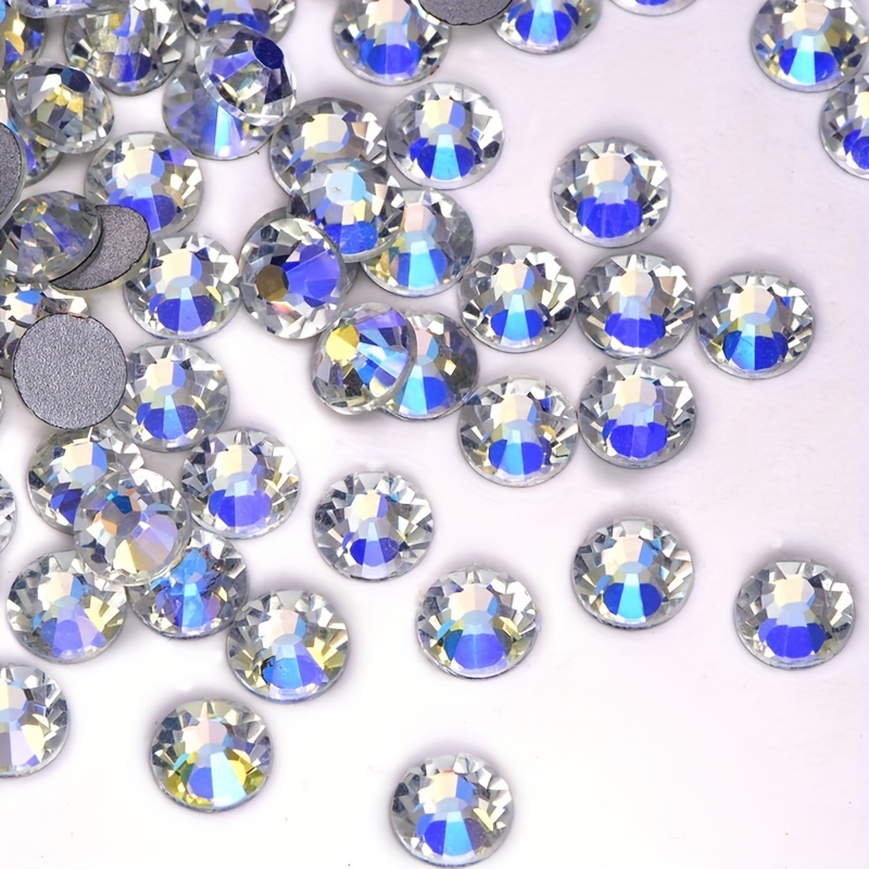 Yantuo 3mm Dark Blue Rhinestones Crystal,2880pcs SS10 Sapphire Flat Back  Non hotfix Rhinestone,Bling Sparkle Glass gems for Nail Art,DIY
