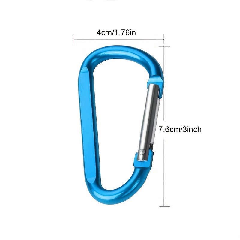 VKVWIV Hiking Rope and Hooks Hiking Carabiner Aluminum D-Ring Hook