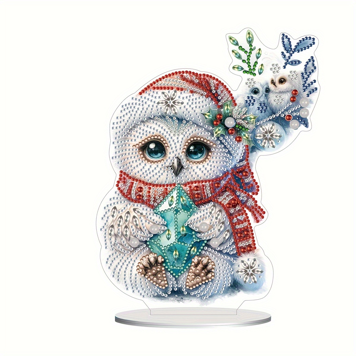 

Owl Pattern Desktop Decoration, 5d Diy Special-shaped Crystal Diamond Painting Decoration, Mosaic Handicrafts, Suitable For Home And Office Desktop Three-dimensional Decoration Art [single-sided]