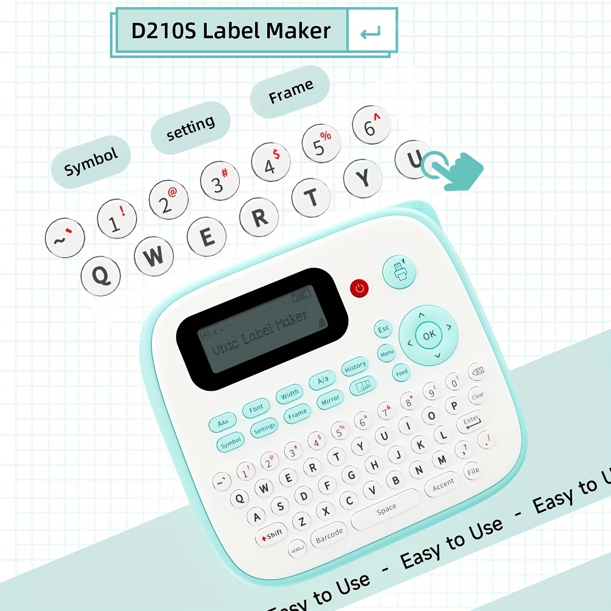 Printer Label Maker Machine D210s Portable Laminated - Temu