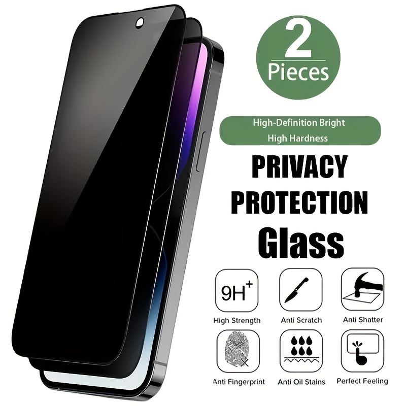 iPhone XS Max Privacidad Protector de pantalla de cristal templado