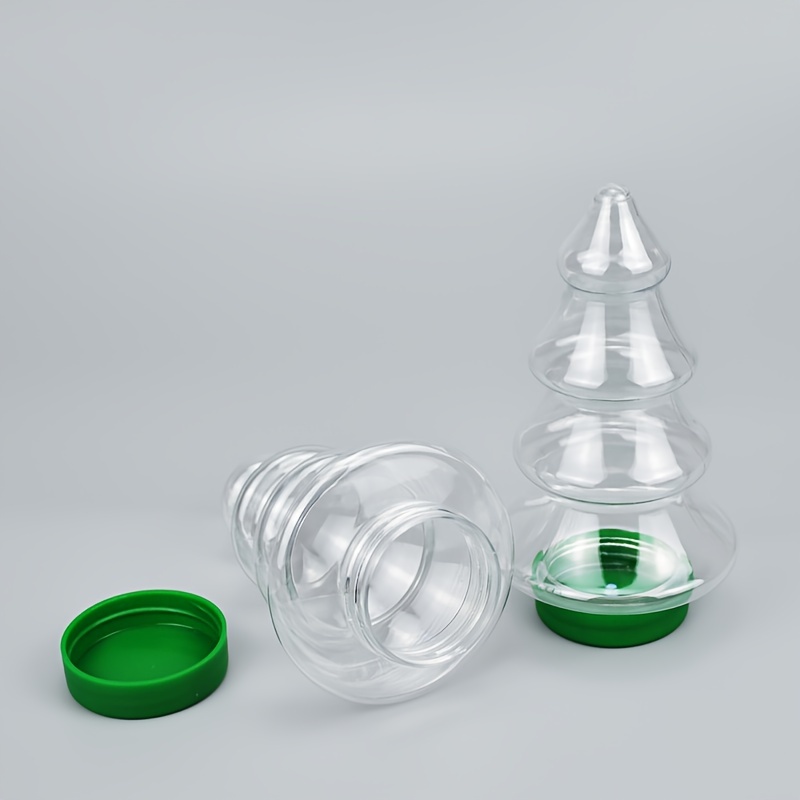 Christmas Candy Jar Christmas Tree Shape Biscuits Bottle - Temu