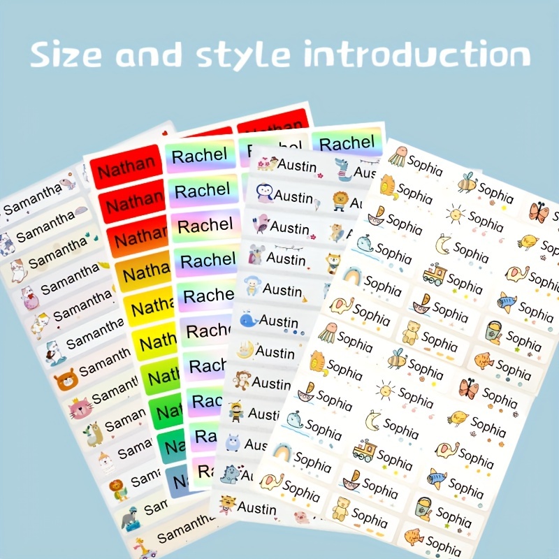 Custom Name Sticker Waterproof Office School Supplies