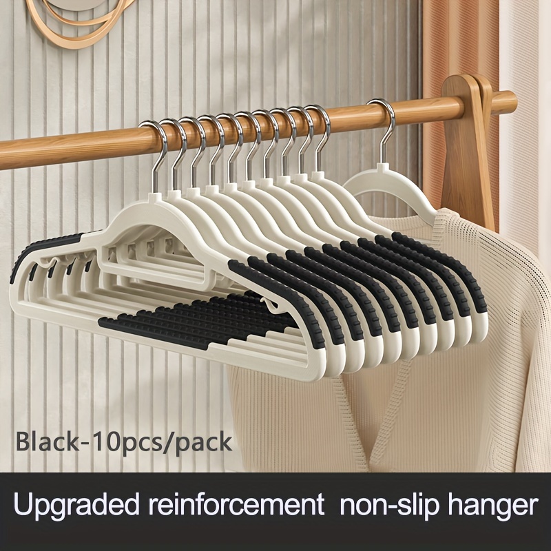 Black Strong Plastic Hanger, Space Saving Hanger