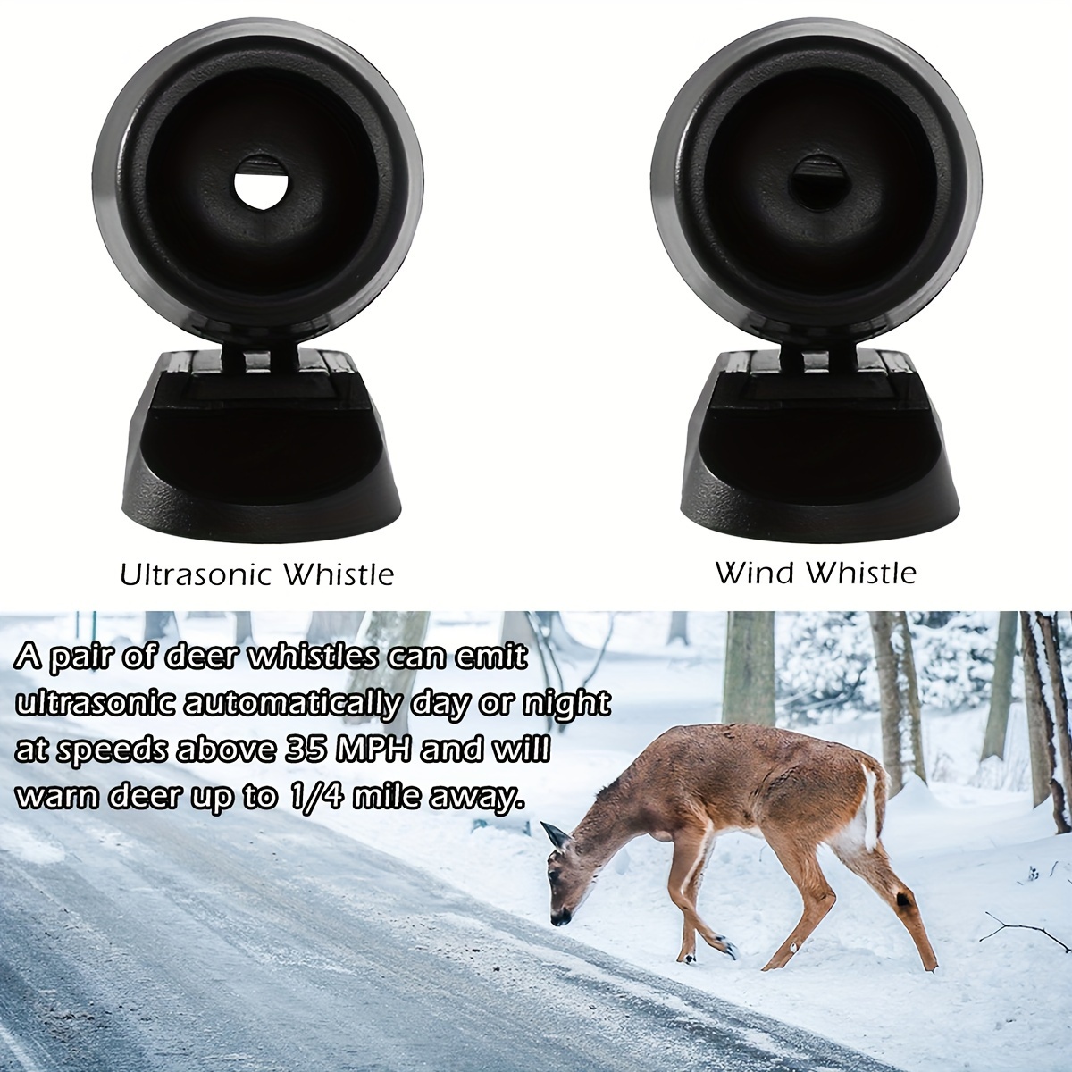 Car Deer Whistles Vehicle Deer Warning Device Horn Weather - Temu