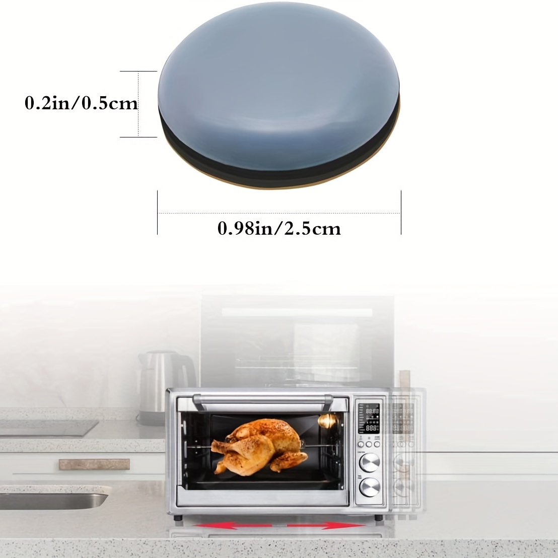 36Pcs Kitchen Appliance Sliders Self Adhesive Furniture Slider