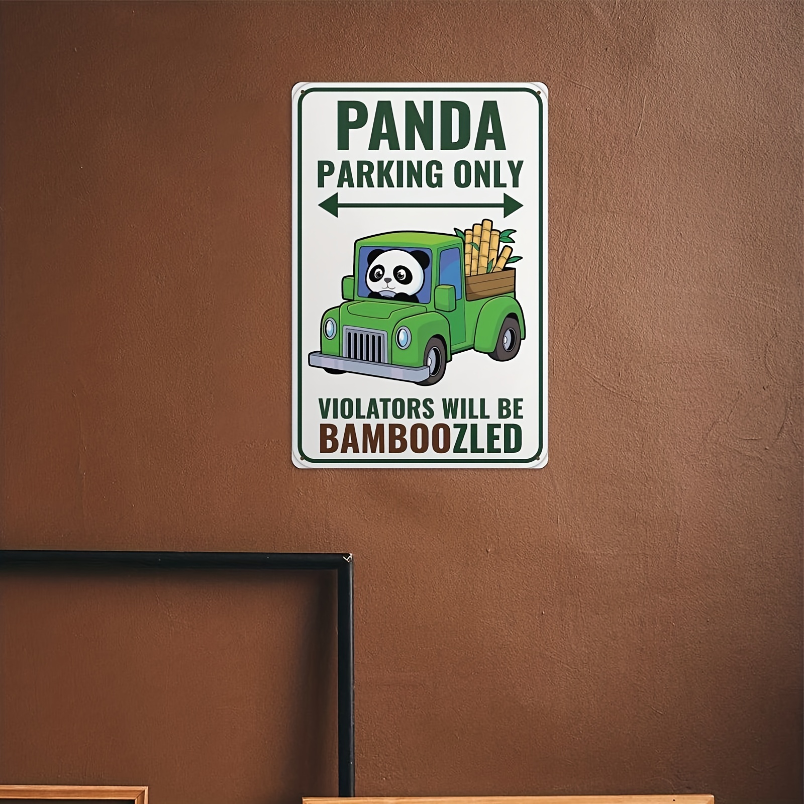 Panda Metal Tin Sign Panda Gifts Metal Sign Panda Bear Room - Temu