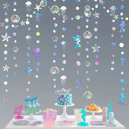 Long Colorful Sea Bubble Garland Perfect Little Mermaid - Temu