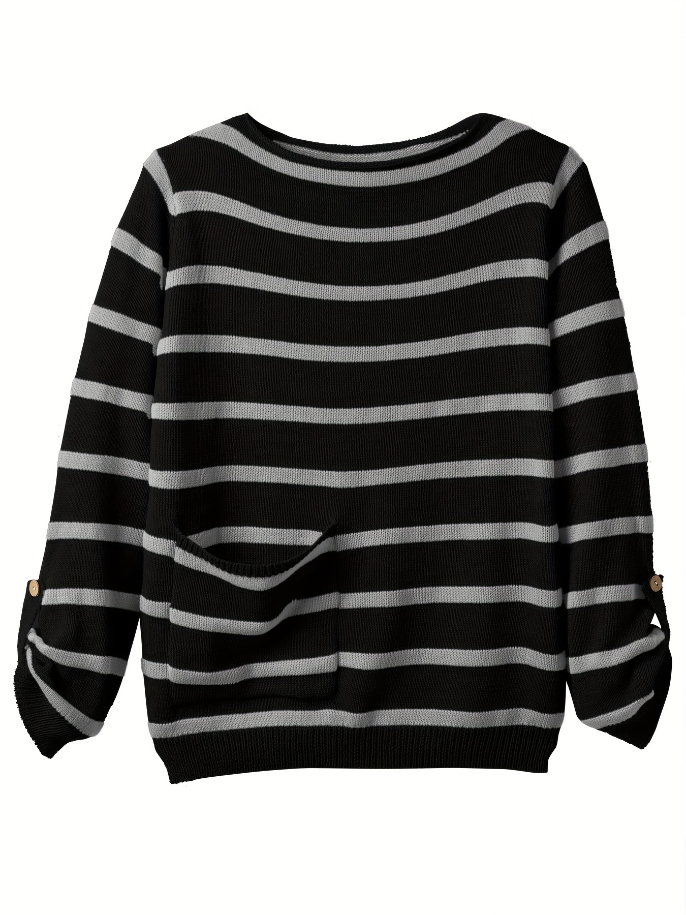 Striped boat-neck sweater, Twik, Stripes & Patterns