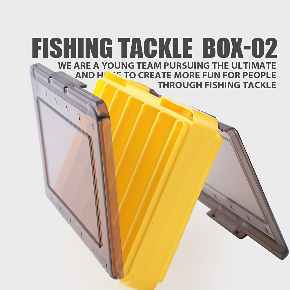 Portable Double Sided Fishing Tackle Box Waterproof Plastic - Temu