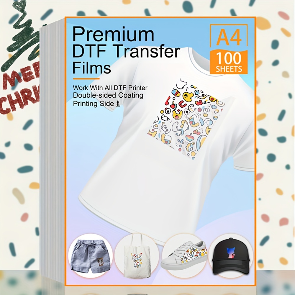  DTF Transfer Film(8.3 x 11.7)20 Sheets PET Direct to