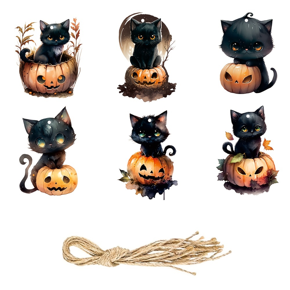 cute halloween black cat