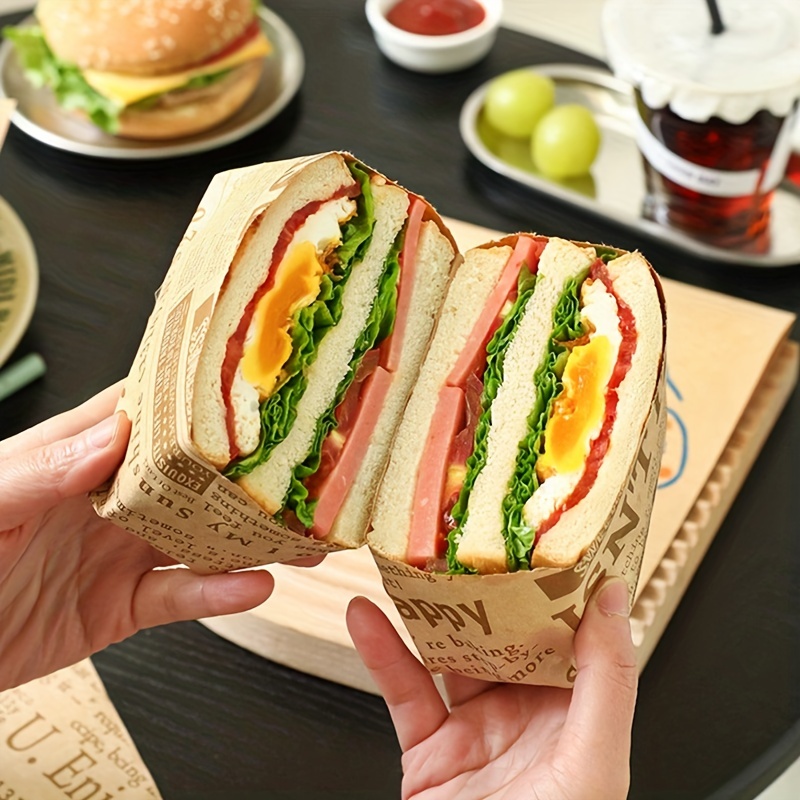 Wax Paper Sheets Grease Proof Sandwich Wrappers Kawaii Bear - Temu