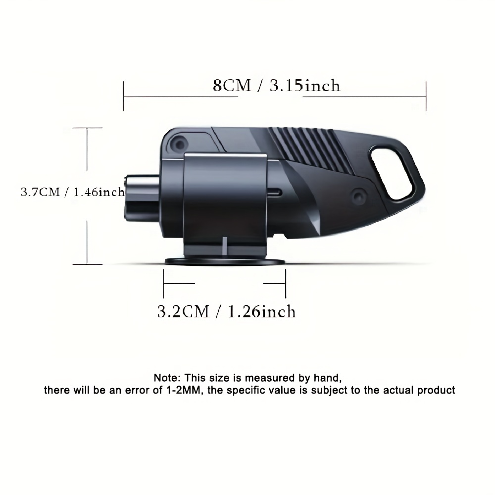  Xpsirny Brise-vitre de voiture, porte-clés 3 en 1,  coupe-ceinture de sécurité et brise-vitre, marteau de sécurité de voiture,  brise-vitre portable, kit de survie de sauvetage, noir