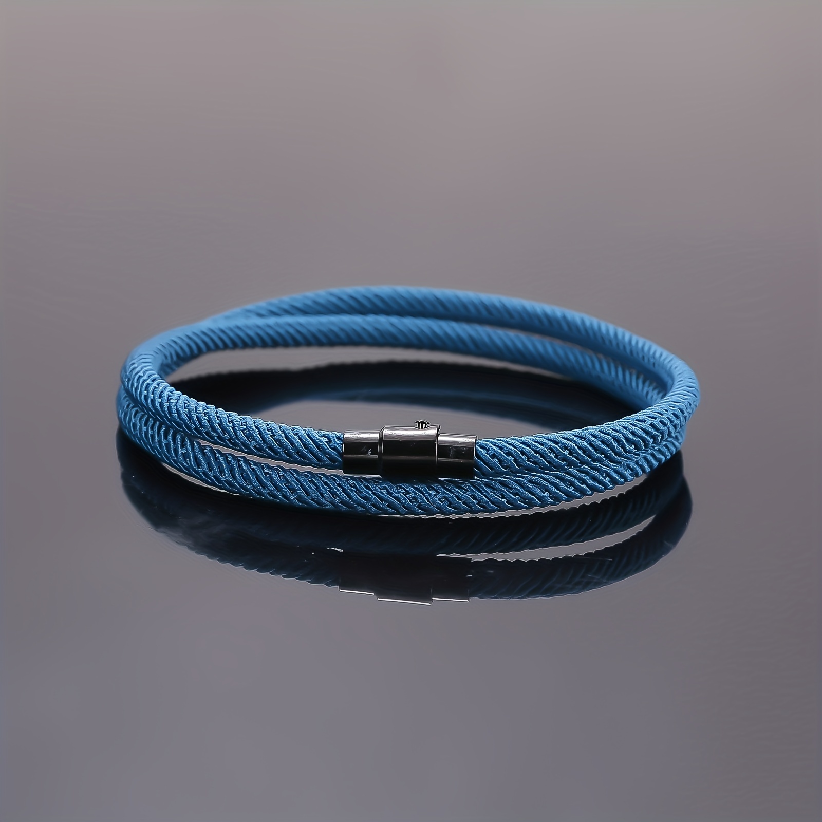 Bracelet Magnétique Porte Bonheur Homme Femme Acier Inoxydable