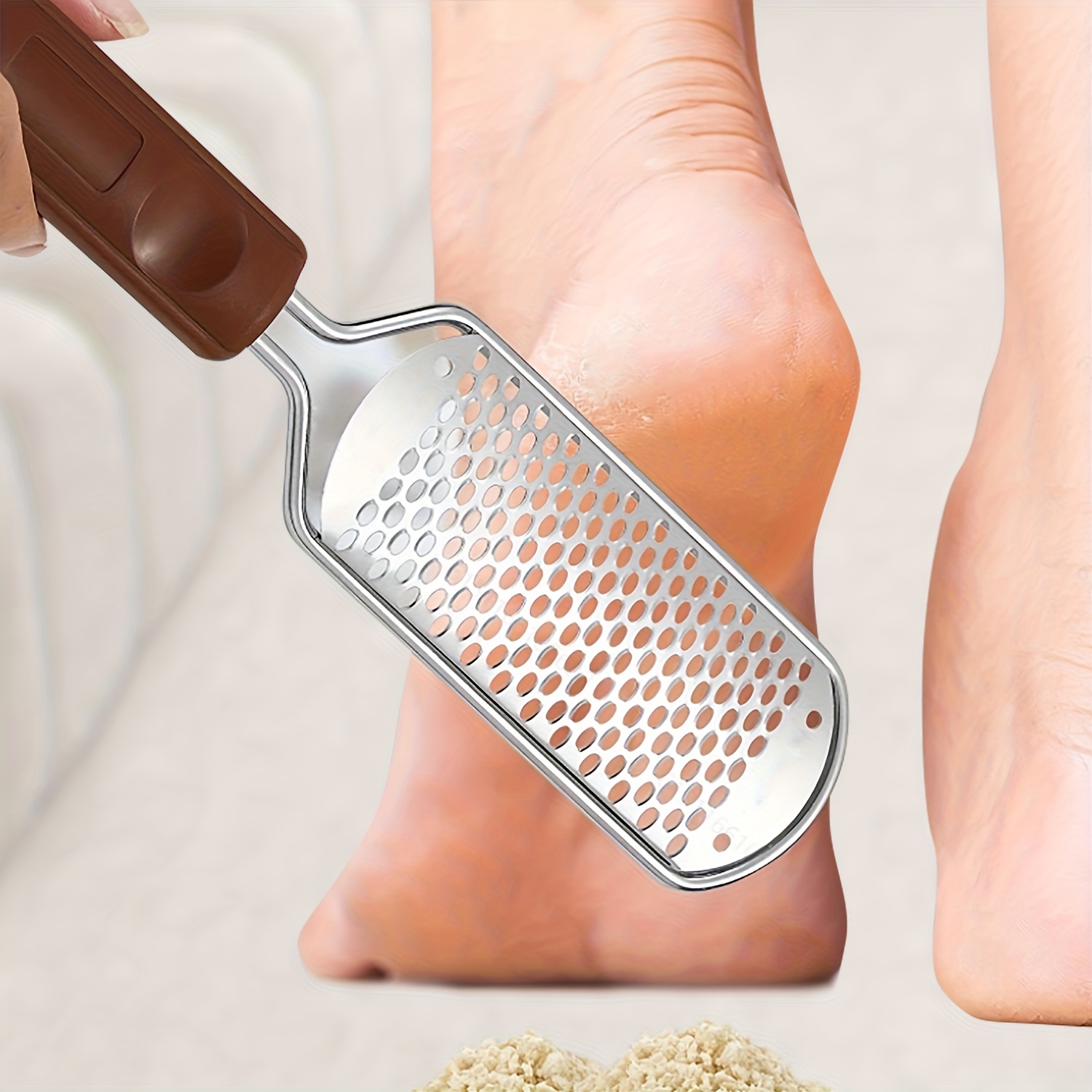 Professional Metal Foot Scrubber For Pedicure And Dead Skin Removal - Callus  Remover And Shaver For Feet - Professional Rasp For Foot Care - Temu Greece
