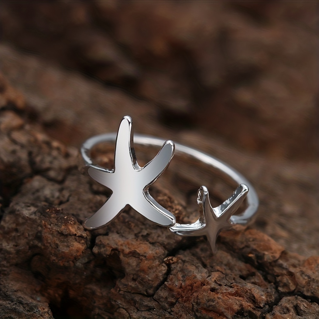 Deer Head Ring Moon Stars OK Christmas Ring Couples Wedding Gift