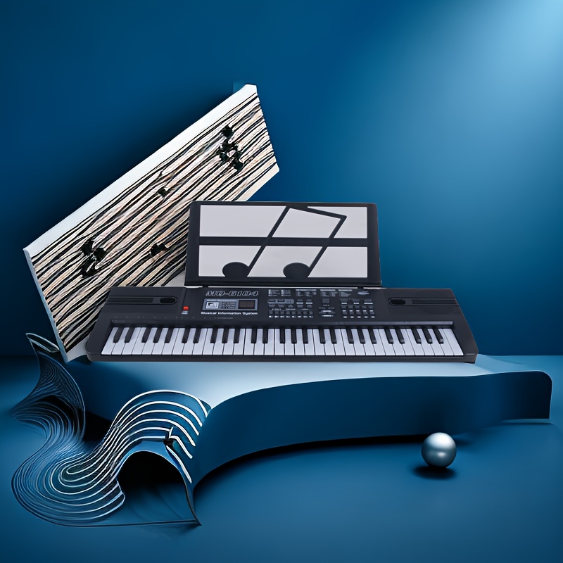 Clavier de piano 61, Clavier de piano portable avec support de