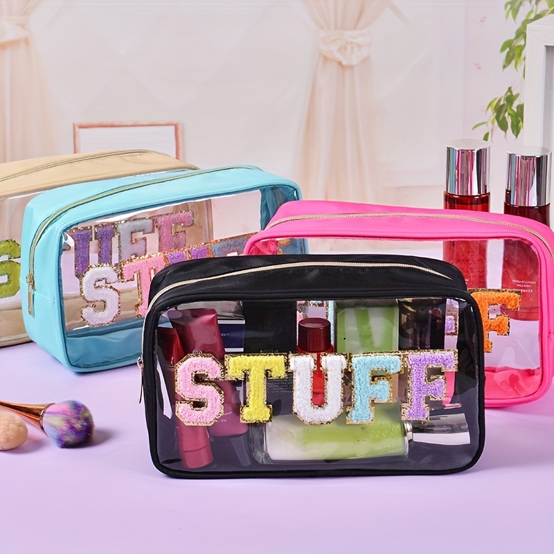 Kawaii Makeup Storage Bag Waterproof Transparent Pencil Case - Temu