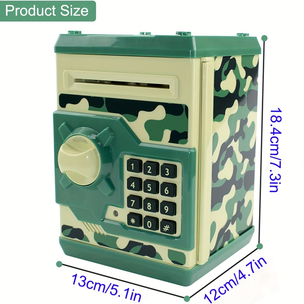 Piggy Bank Electronic Mini Atm Bank Toy For Kids Auto Scroll - Temu