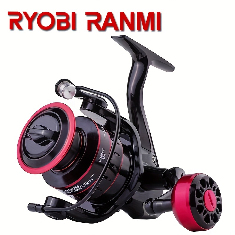 * RANMI HK 5.2:1 Gear Ratio Spinning Reel, 17.64LB Max Drag Metal Fishing  Reel For Saltwater Freshwater