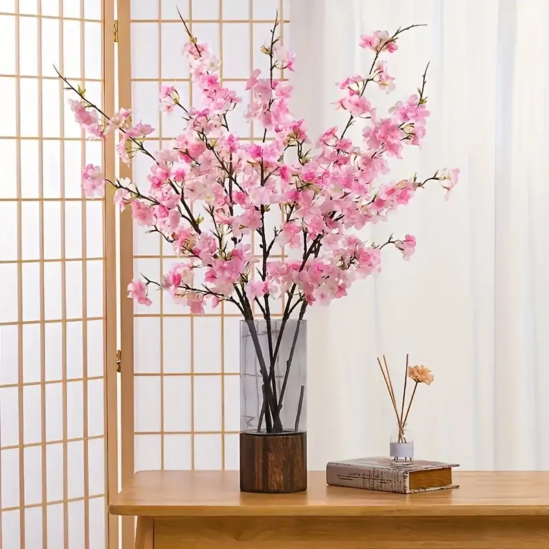 Artificial Cherry Flower Branches Spring Peach - Temu