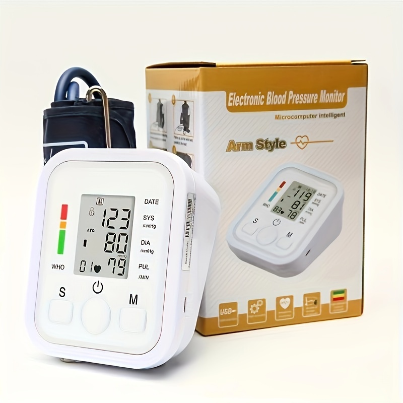 Portable Wrist Blood Pressure Monitor Voice Automatic Digital