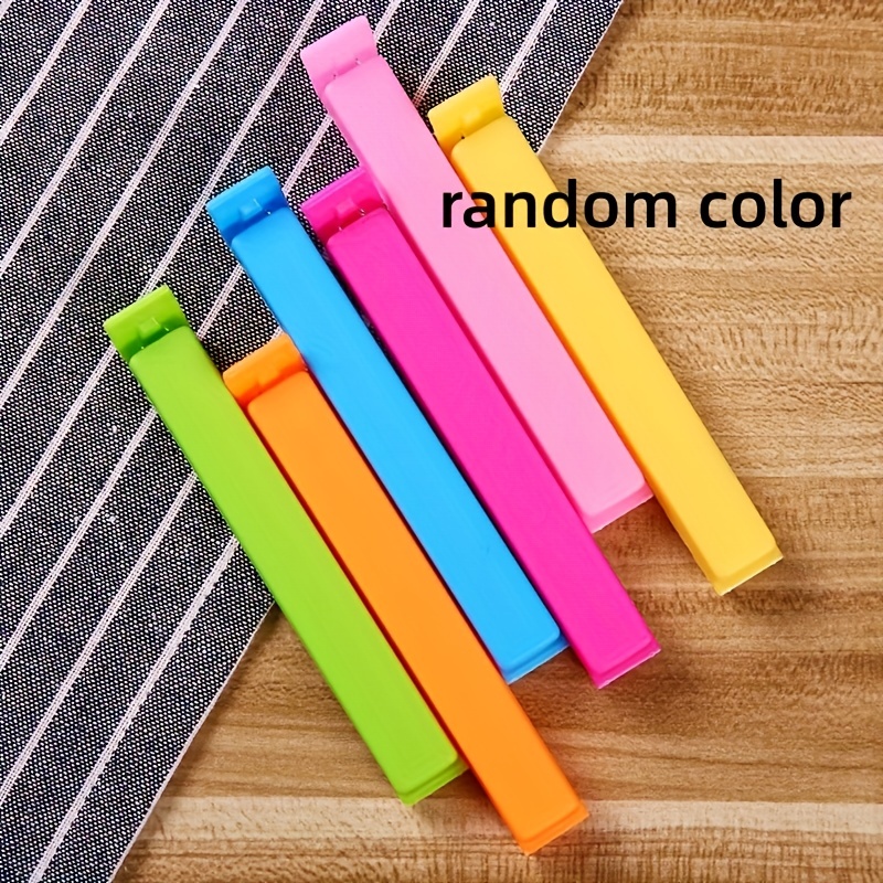 Set of 60 Plastic Chip Clips Bag Sealing Clips for Food and Snack Storage-  Colorful Food Fresh Keeping Chips Bread Bag Clamp Sealer for Kitchen Food