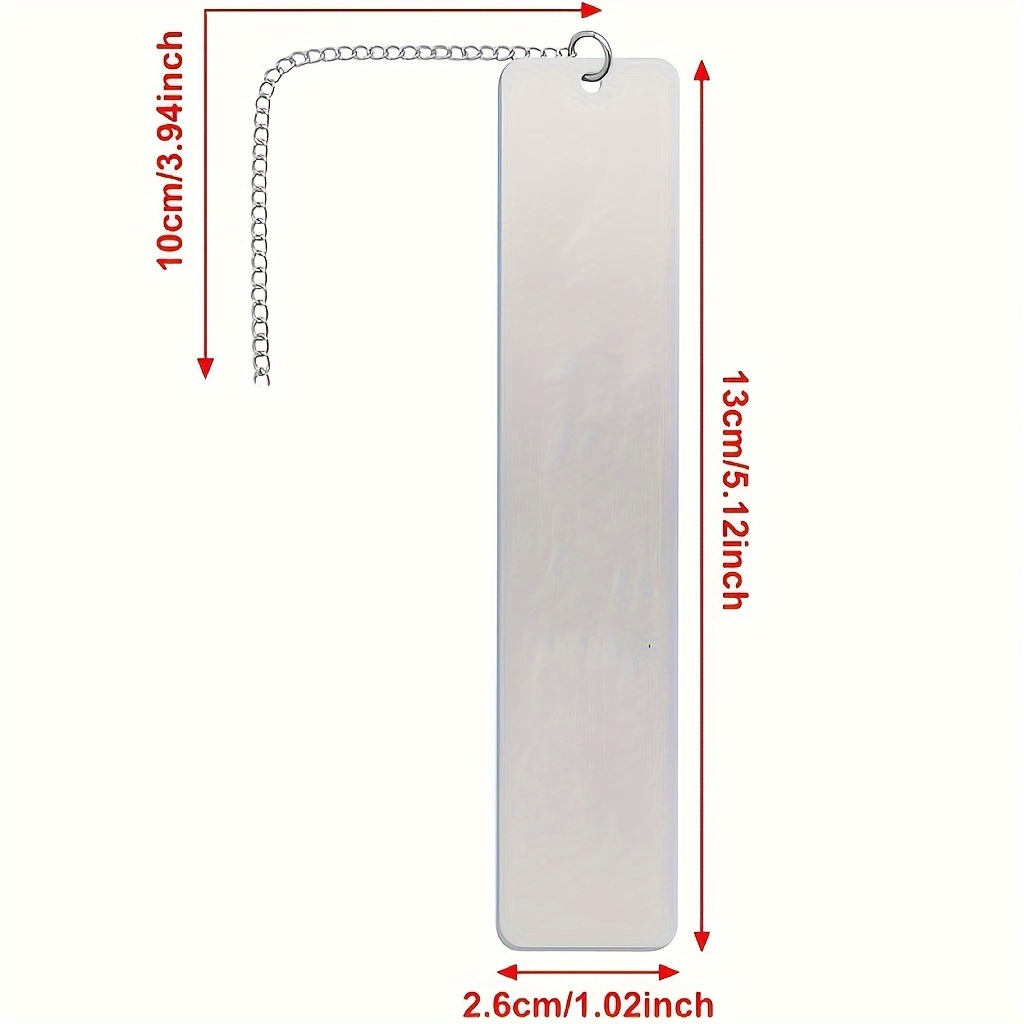  1'' x 6'' Stainless Steel Bookmark Blanks