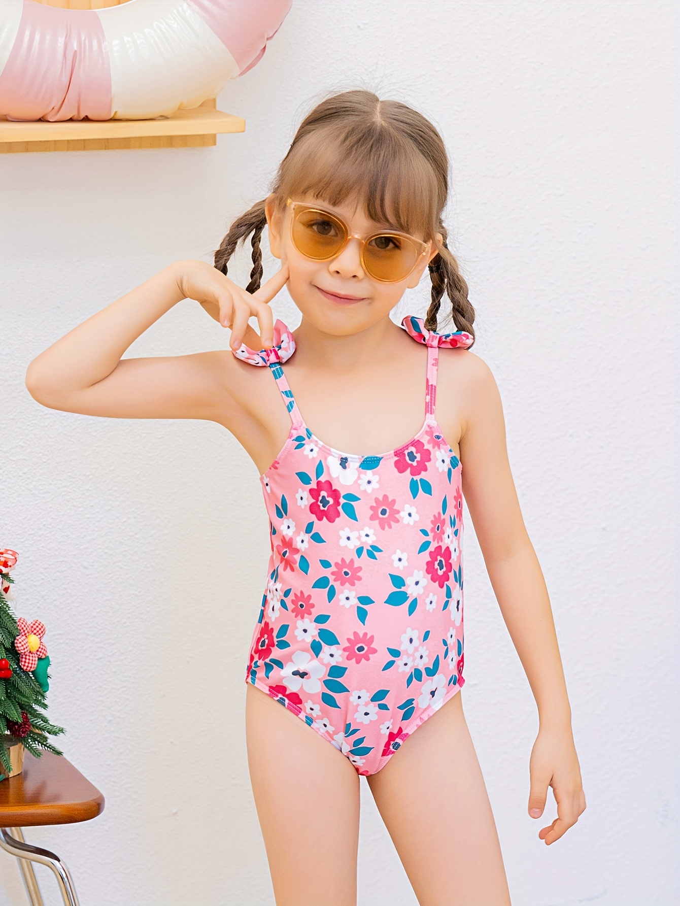 Halter Tassels Two Piece Swimsuit Teen Girls Bikini Teenage Girl Swimwear  Swimming Dress Kid Bathing Suit Children Swim Suit Set Q0220
