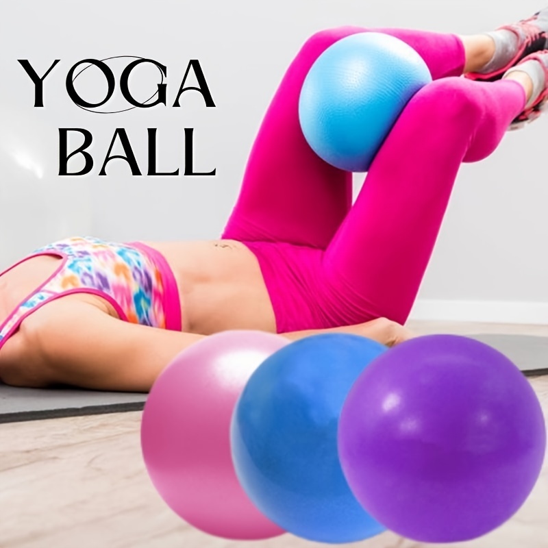 Pelota de Pilates pequeña para Yoga, 9 pulgadas, pelota de entrenamiento  resistente para estiramiento - AliExpress
