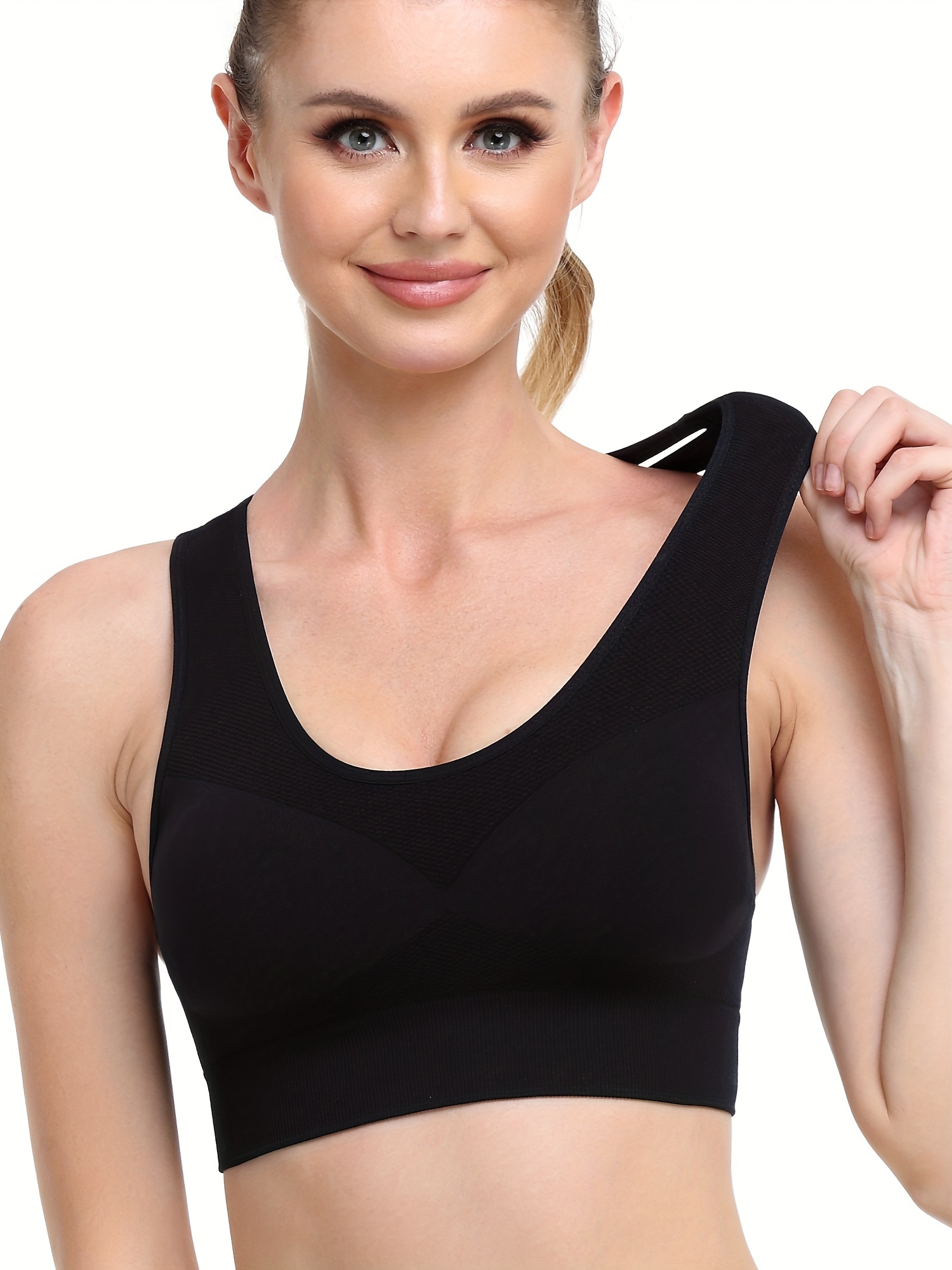 30% OFF on TWO DOTS Dual Support Padded Sports Bra for Gym Yoga Dancing  Workout or Aerobic on