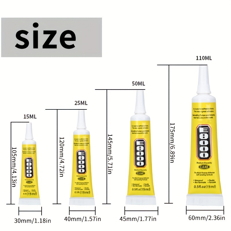 Supply E8000 glue, decoration glue, dot drill glue, border glue /5  specifications