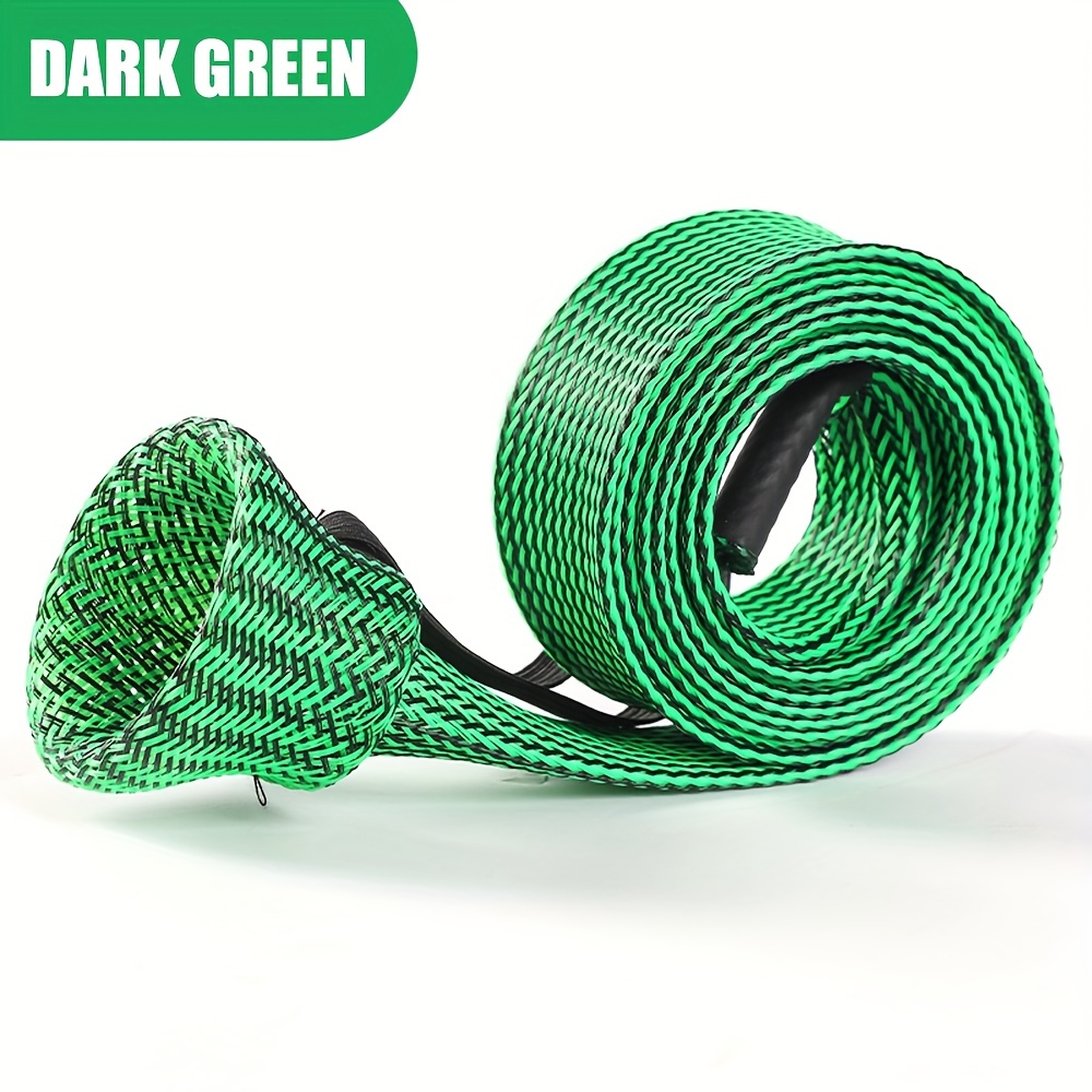 Rod Protector Sleeve Braided Mesh Reusable Telescopic Rods Protector