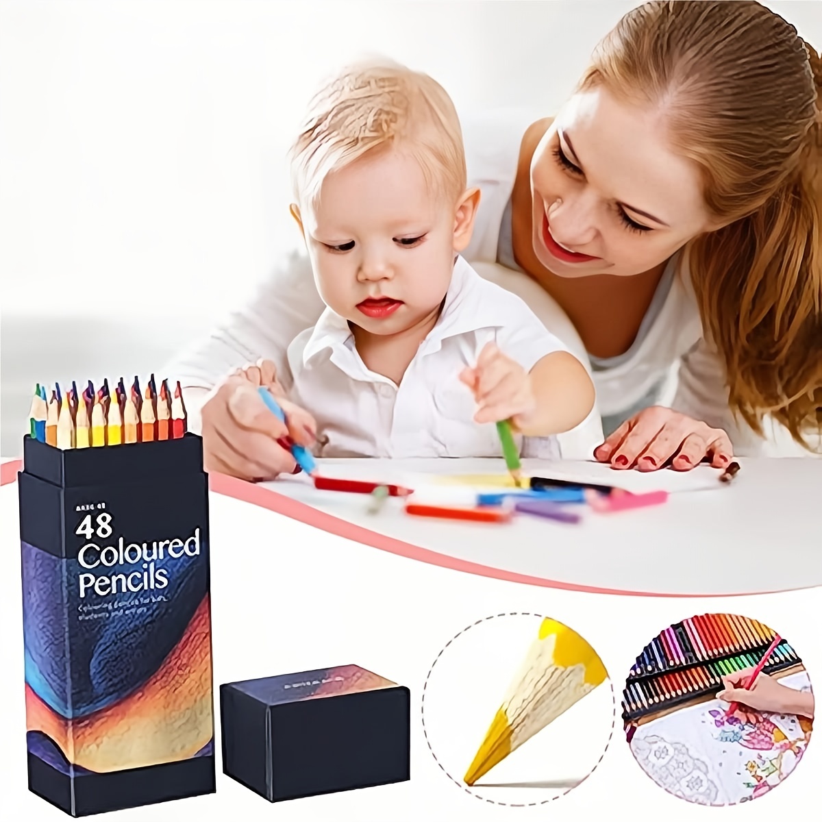 Artist Colored Pencils Set (12, 36, 48, 72 Colors) - Oil-based Drawing  Pencils, Art Supplies Kit For Adult Kids Coloring Books Christmas Halloween  Thanksgiving Gifts - Temu United Arab Emirates