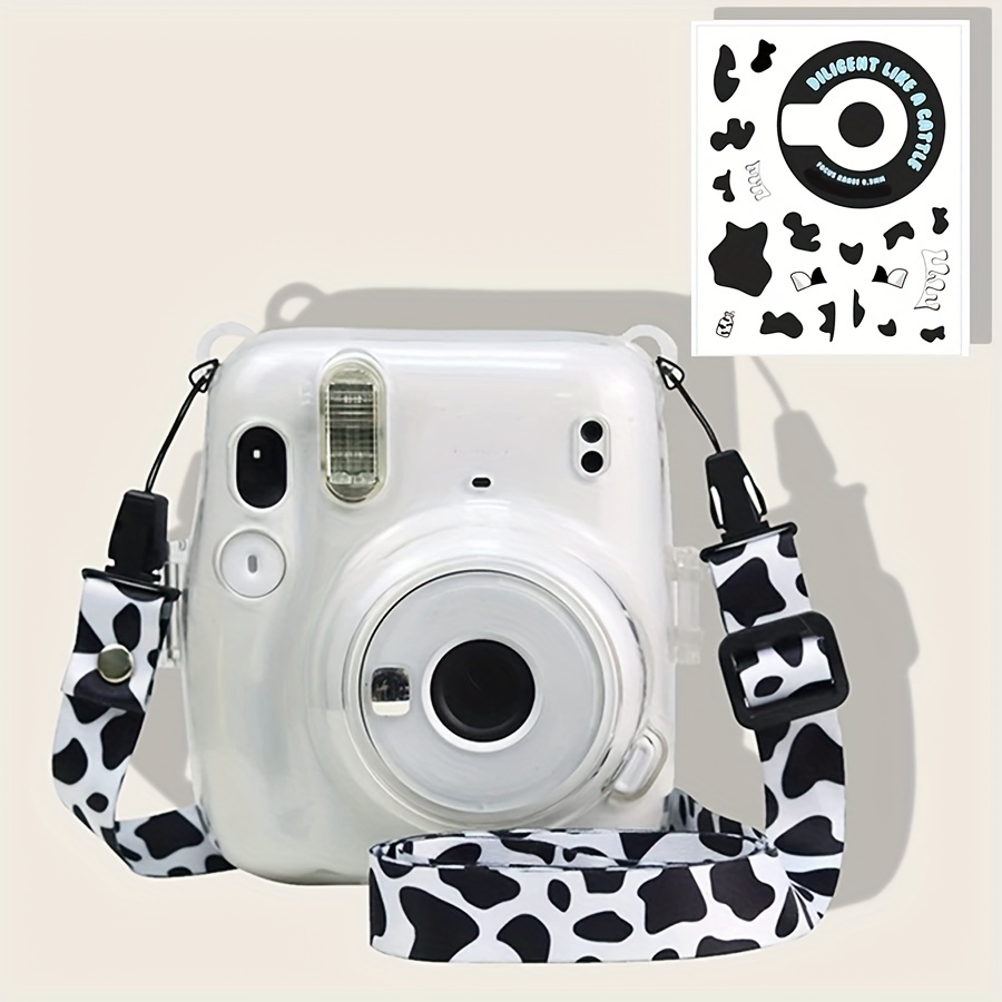 Funda de almacenamiento para cámara Instax mini12, bolsa protectora  transparente con correa para Fujifilm Instax Mini 12, accesorios para  cámara - AliExpress