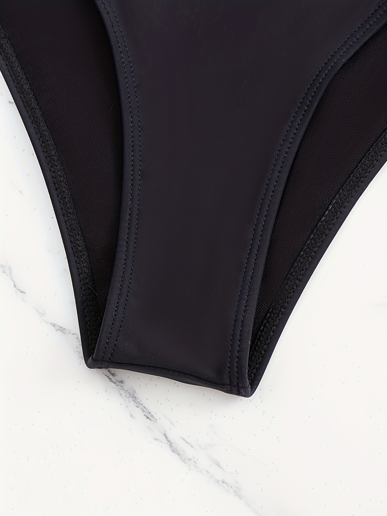 Hollow High Waist Black Swim Bottoms Butt Lifting Stretchy - Temu