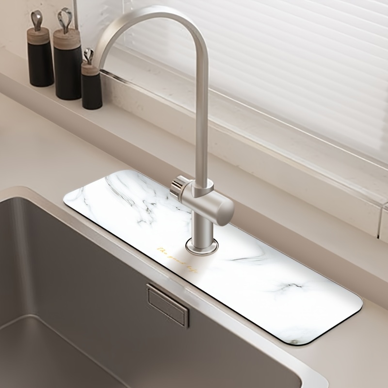 Kitchen Faucet Sink Splash Plate Silicone Faucet Water - Temu