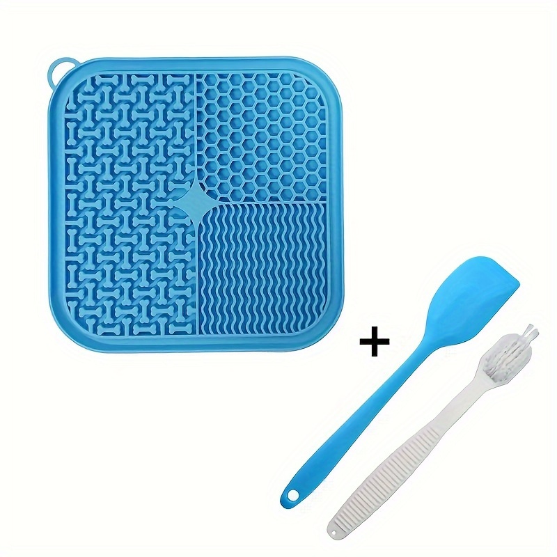 Pet Feeding Kits, Slow Feeding Dog Food Mat Licking Pad With Scraper And  Washing Brush, Promotes Healthy Eating Habits, Feeing Spatula - Temu