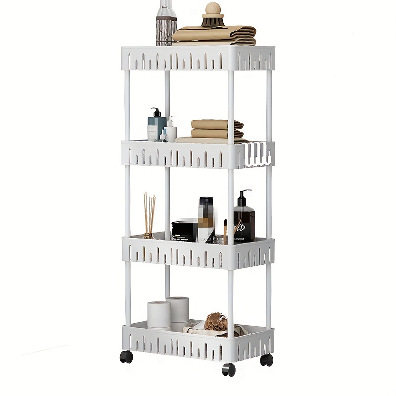 Storage Small Cart Thickened And Widened Toilet Shelf Multi - Temu