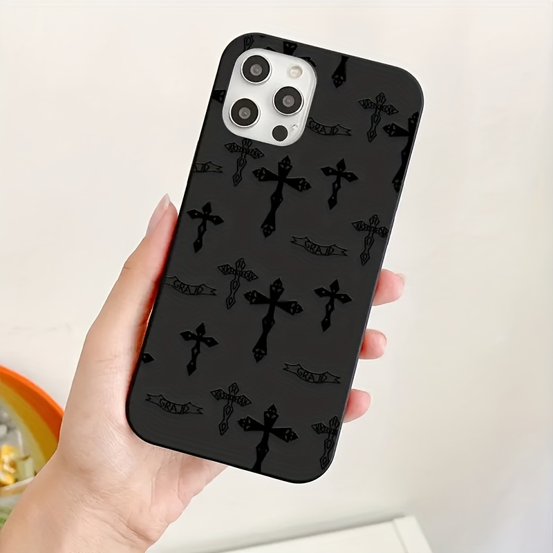 Cross Design Protective Mobile Phone Case For Iphone 14 13 12 11 Xs Xr X 7  Mini Plus Pro Max - Temu