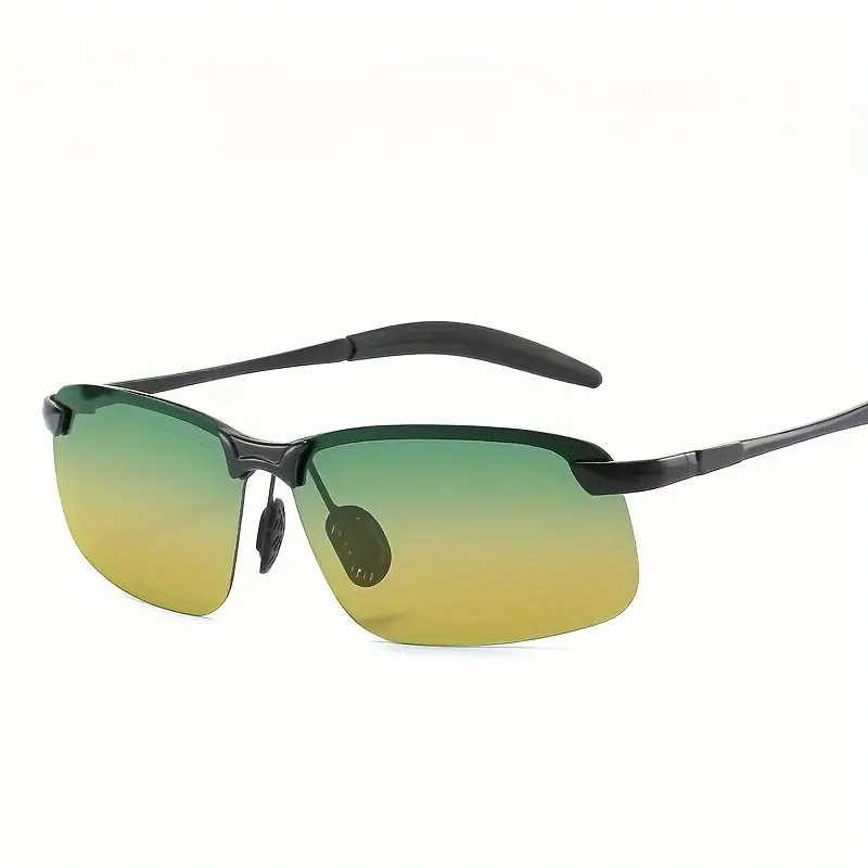 1pc Men's Polarized Photochromic Sunglasses, Day and Night Driving Night Vision Fishing Sunglasses,Sun Glasses,Temu